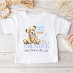 Personalised Big Brother T-Shirt: Teddy Bear Sibling Announcement