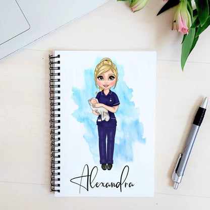 personalised Midwife Notebook: Custom Nurse Gift