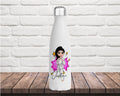 personalised Karate Girl Water Bottle: School Sports Gift