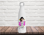 personalised Karate Girl Water Bottle: School Sports Gift