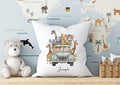 Personalised Safari Animal Cushion: Kids Room Decor