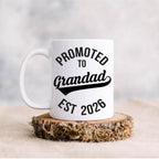 Promoted to Grandad Mug: Pregnancy Reveal Coffee Cup