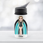 Personalised Gymnastics Water Bottle, gift for gymnast, spillproof drinks bottle for gym, personalised drinks bottle