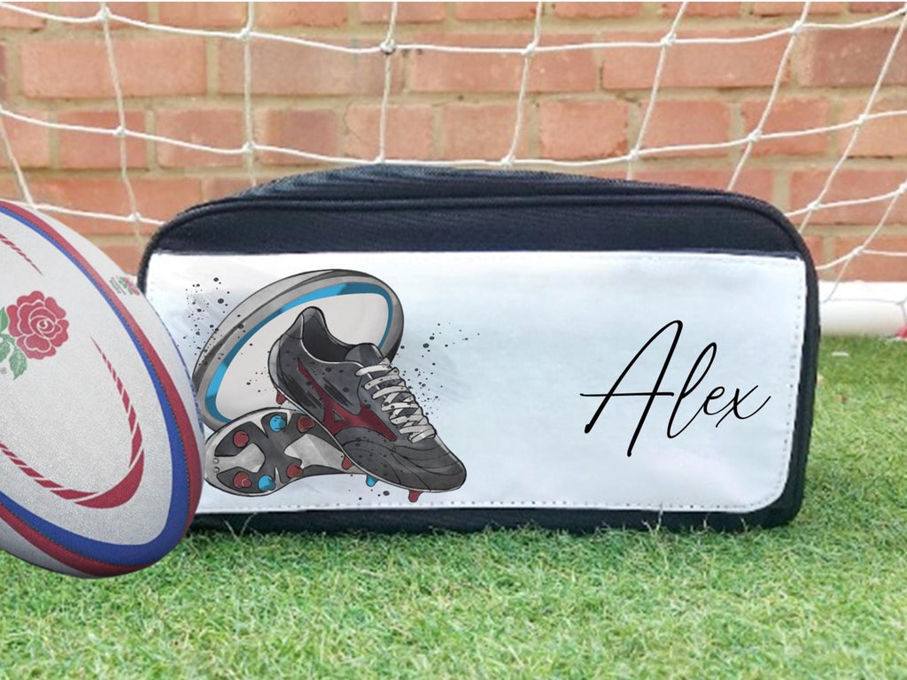 Personalised Rugby Boot Bag, Rugby Shoe Bag, Rugby Gift