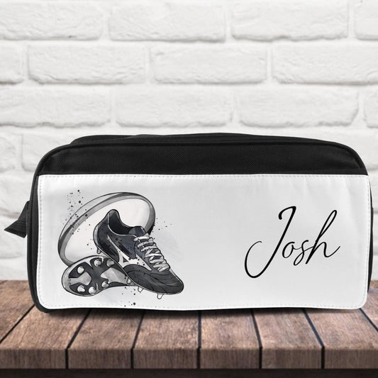 Rugby boot bag, Personalised Rugby Boot Bag, Rugby boot storage, Gift for Rugby player, personalised rugby gift