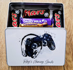 Personalised PS inspired Gamer Sweet Tin