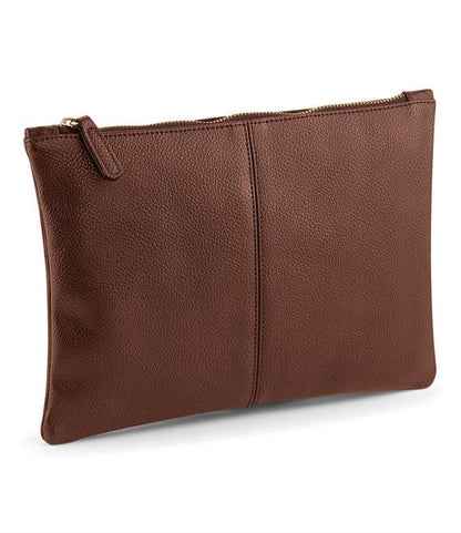 personalised Men's Accessory Pouch: Vegan Leather Toiletry Bag