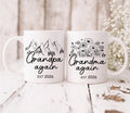 Grandma/Grandpa Again Mug: Pregnancy Announcement Coffee Cup