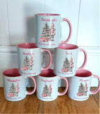 Pink Christmas Nutcracker personalised mug