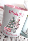 Pink Christmas Nutcracker personalised mug