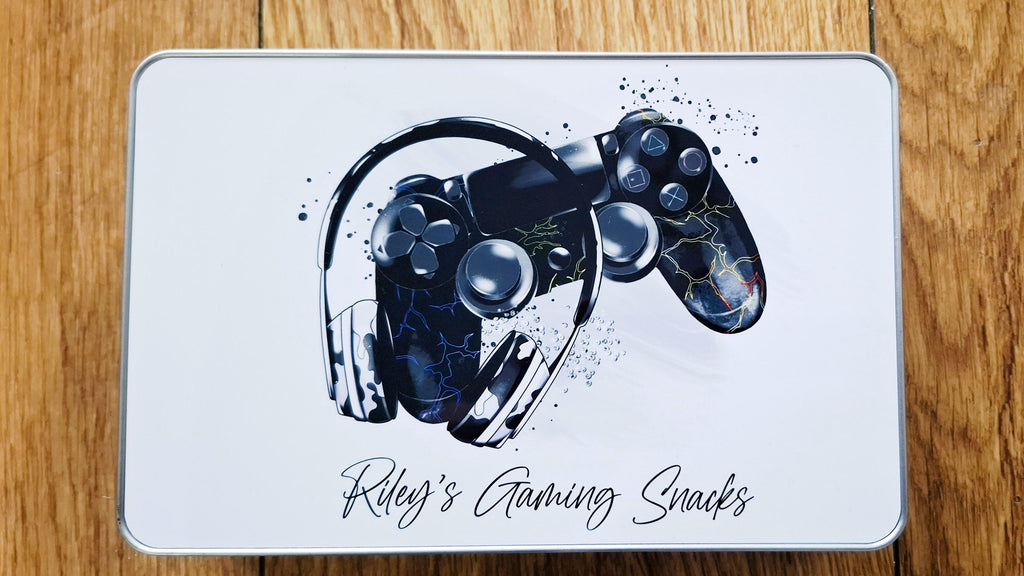 Personalised PS inspired Gamer Sweet Tin