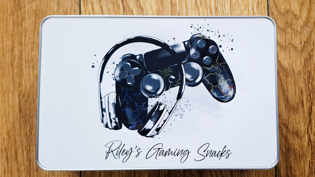 Personalised PS inspired Gamer Sweet Tin