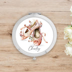 Personalised Ballerina Compact Mirror: Gift for a ballerina