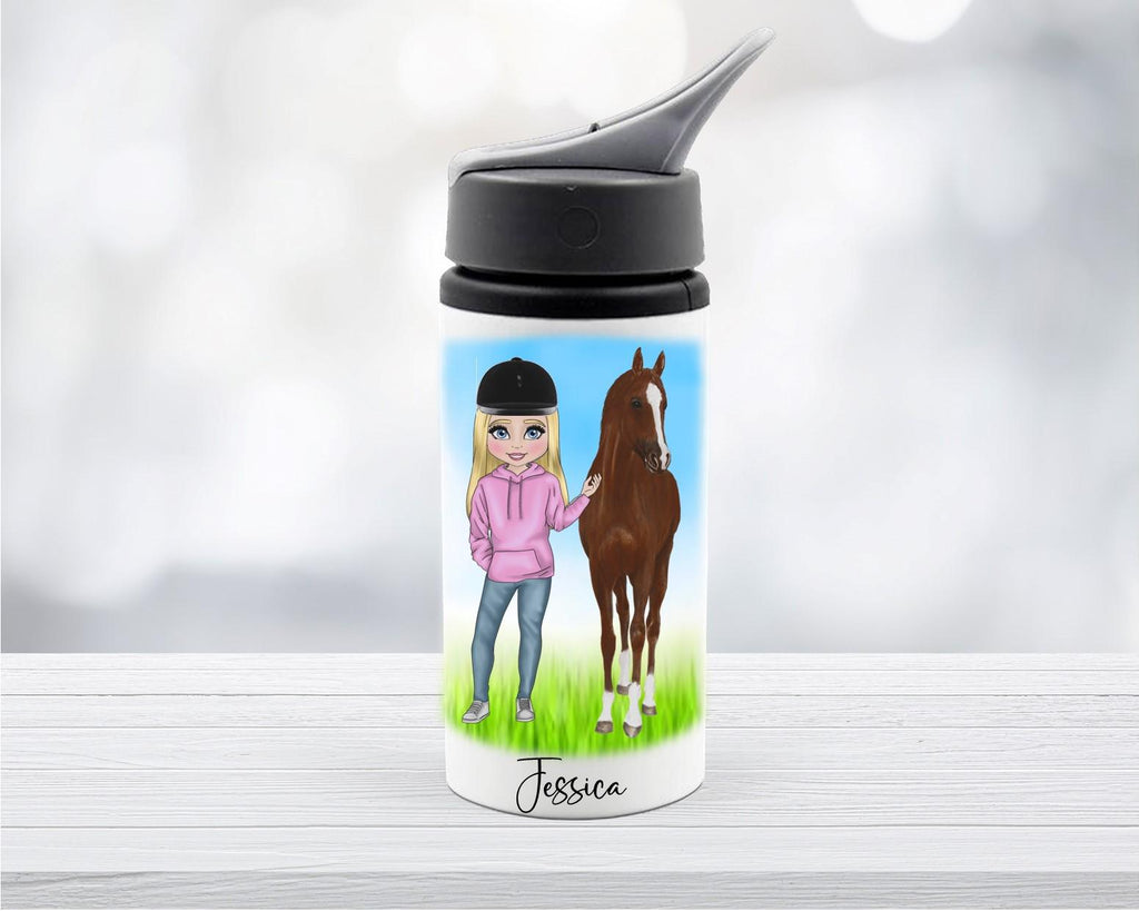 Personalised horse lunch bag, horse lunchbox horse giftset, back to school kit, girls lunch bag, personalised lunch cooler, horse gifts