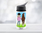 Personalised horse lunch bag, horse lunchbox horse giftset, back to school kit, girls lunch bag, personalised lunch cooler, horse gifts