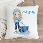 Personalised Hip Hop Girl Cushion