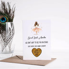 Personalised Ballerina Good Luck in your show Pocket Hug, Pocket hug token, keepsake gift for dance show,  Heart Hug Token, Bear Hug Token