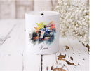 Personalised F1 Racing Car Money Box, Custom Motorsport Gift