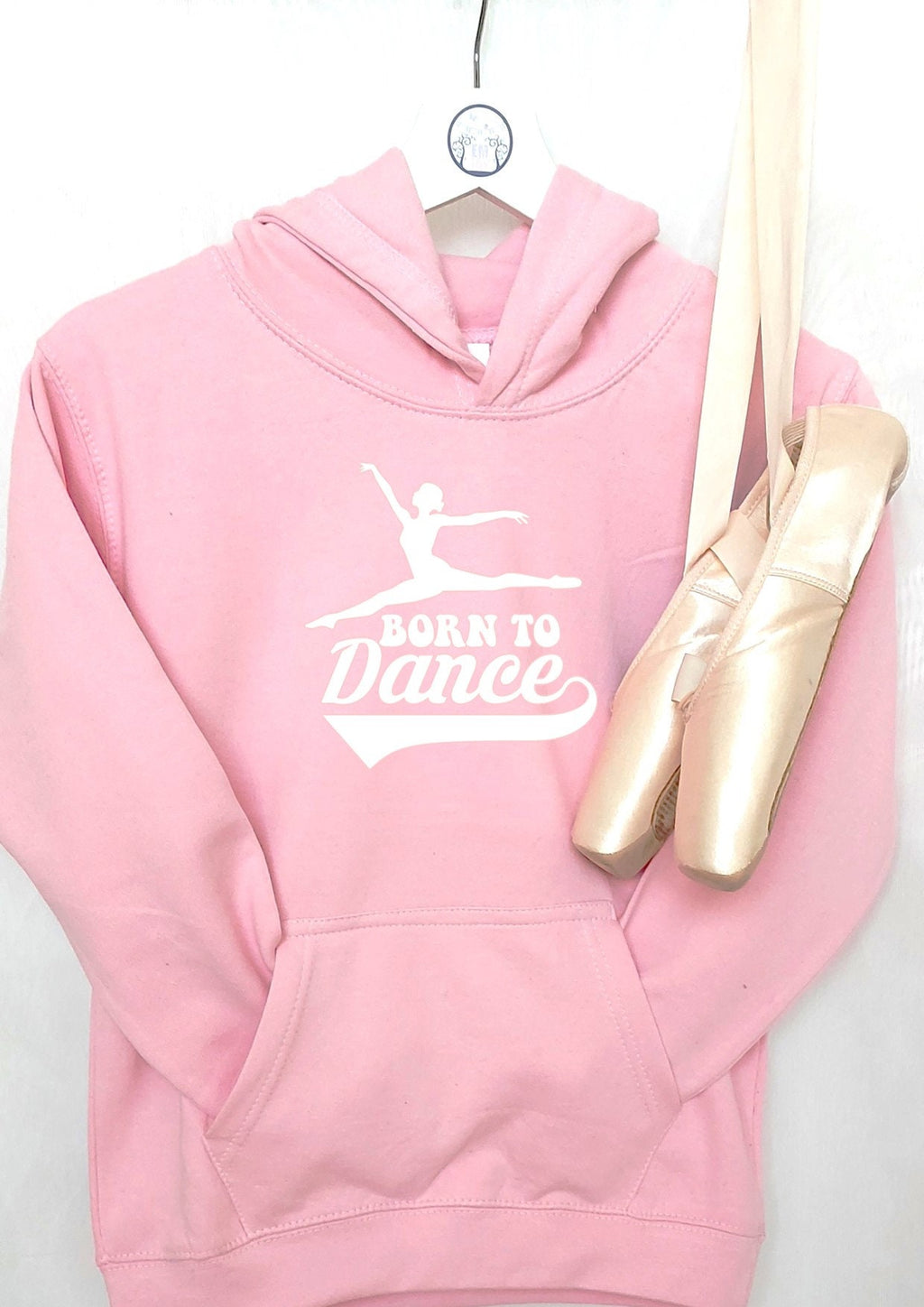Personalised 'Born to Dance' Ballet Hoodie: Dancer Gift