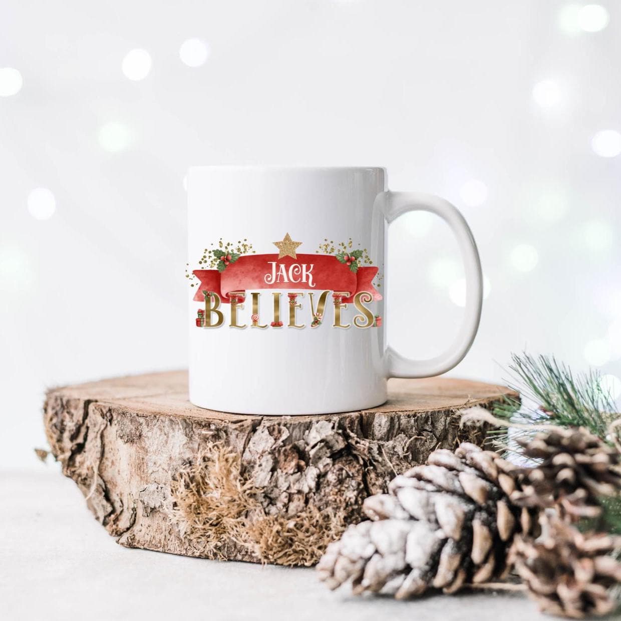 Christmas (name) Believes mug