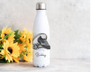 Personalised rugby water bottle, rugby boots design bottle, rugby gift, flask for rugby