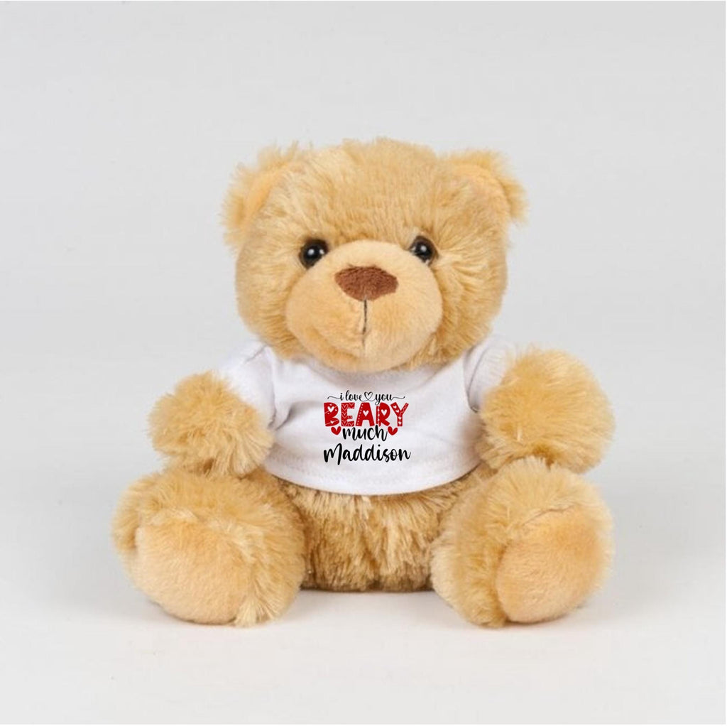 I love you beary much teddy bear, Valentine's Day gift, Valentine's Day teddy bear, Valentines bear