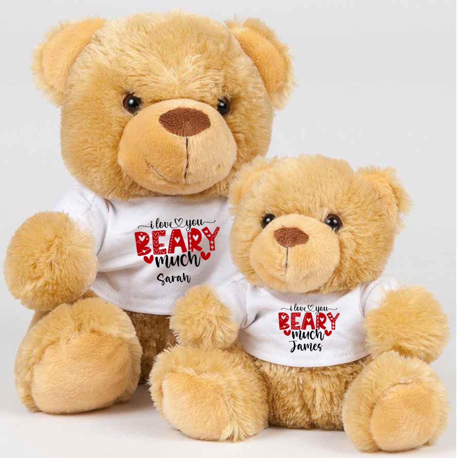I love you beary much teddy bear, Valentine's Day gift, Valentine's Day teddy bear, Valentines bear