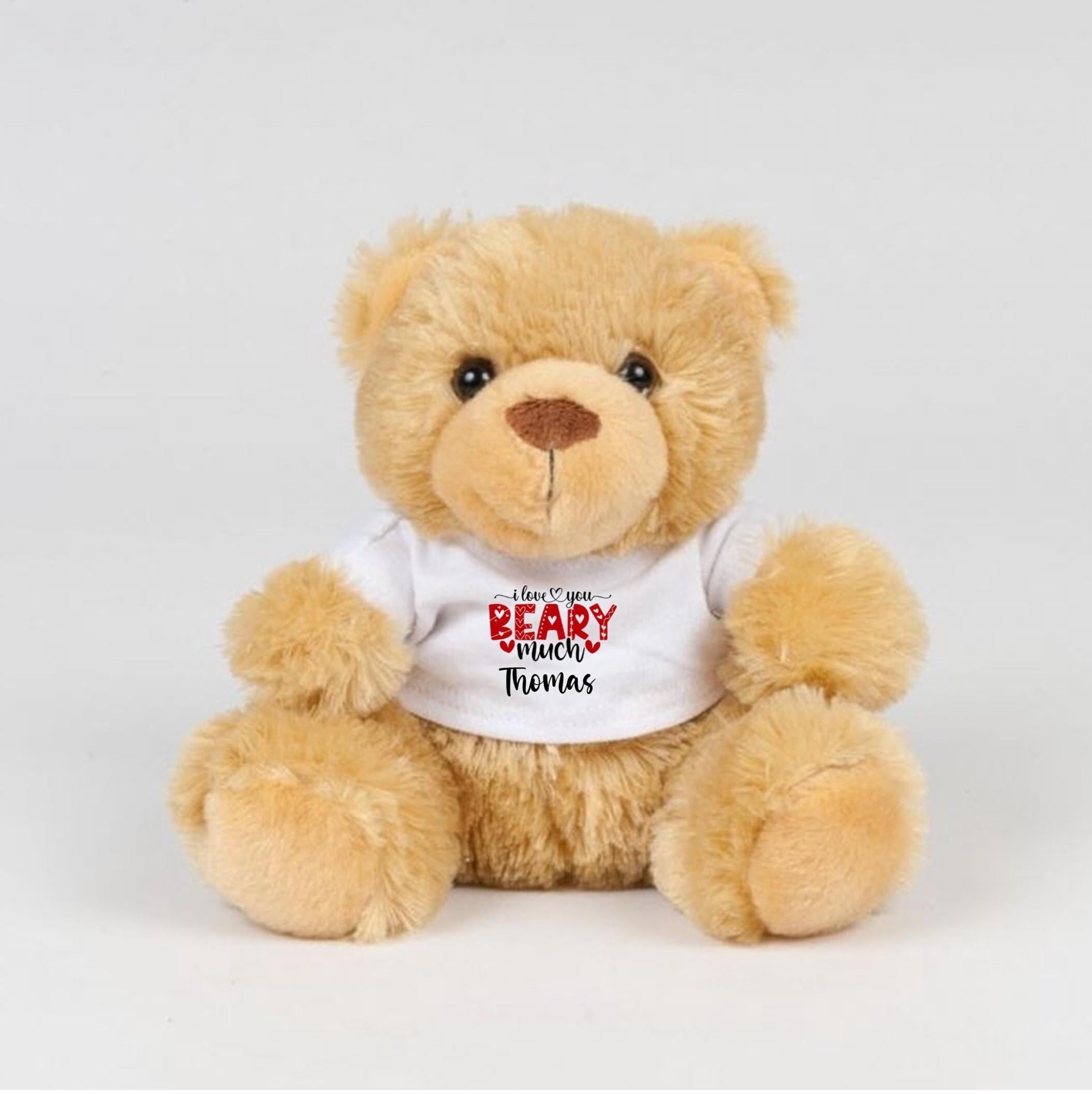 I love you beary much teddy bear, Valentine's Day gift, Valentine's Day teddy bear, Valentines bear