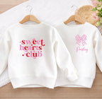 Personalised Sweet Hearts Club Valentine's Day Sweatshirt