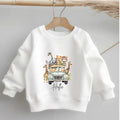 Personalised Safari  Sweatshirt: Animal Theme, Custom Name