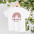 Personalised Big Sister Rainbow t-shirt, new baby announcement gift for sister, new sister gift