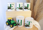 Personalised Tractor moneybox, boys farm decor, farm themed savings bank, tractor penny pot