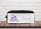 Personalised Lilac Football Boot Bag: football gifts for girls, personalised boot bag