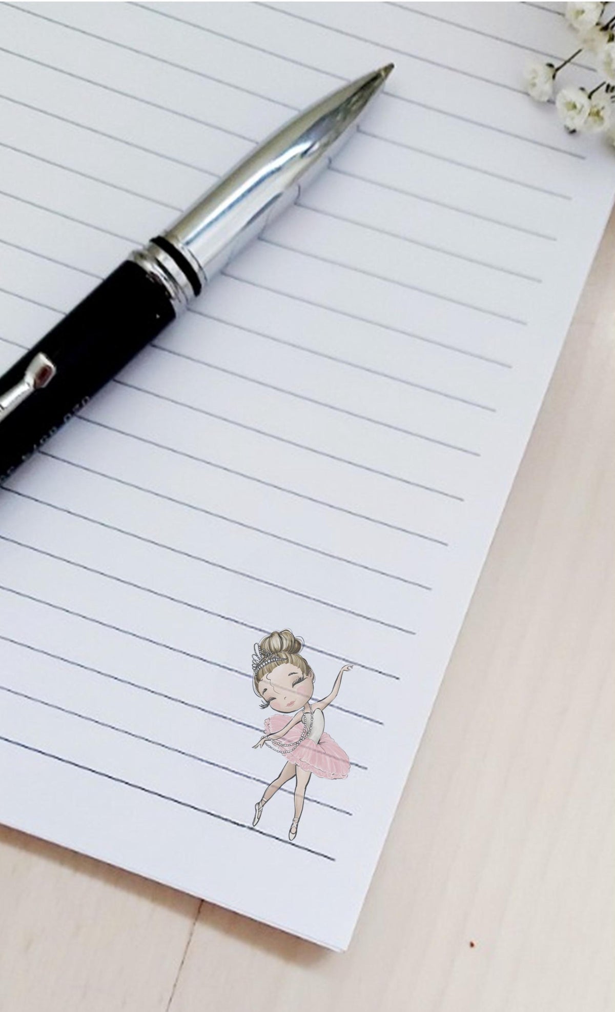 Personalised Ballerina Notebook, Ballet Dance Journal, A5 Dance Gift