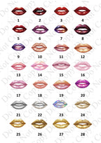 Personalised glitter lips Makeup Brush Holder Makeup brush Ceramic Pot - choose the colour