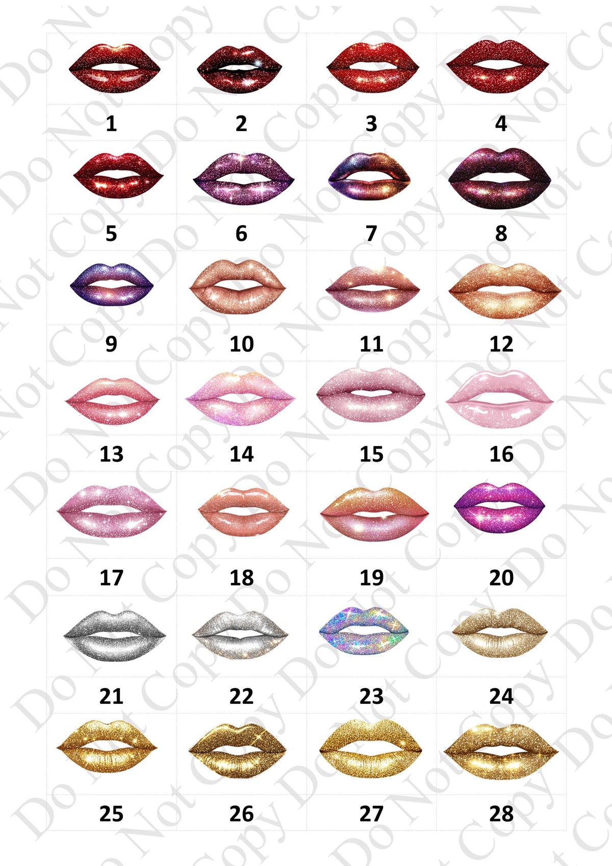 Personalised glitter lips Makeup Brush Holder Makeup brush Ceramic Pot - choose the colour