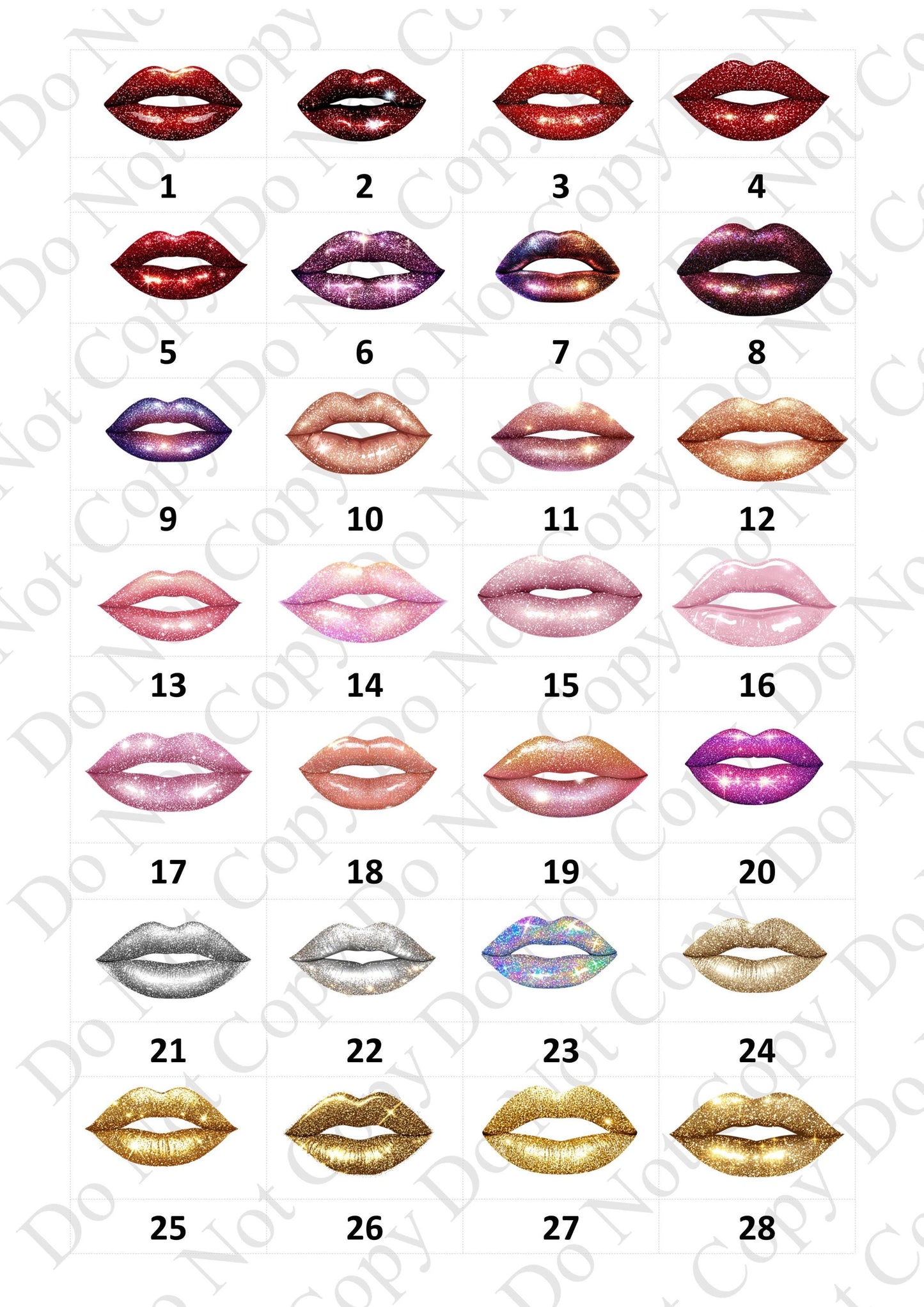 Personalised glitter lips Makeup Brush Holder Makeup brush Ceramic Pot - choose the colour