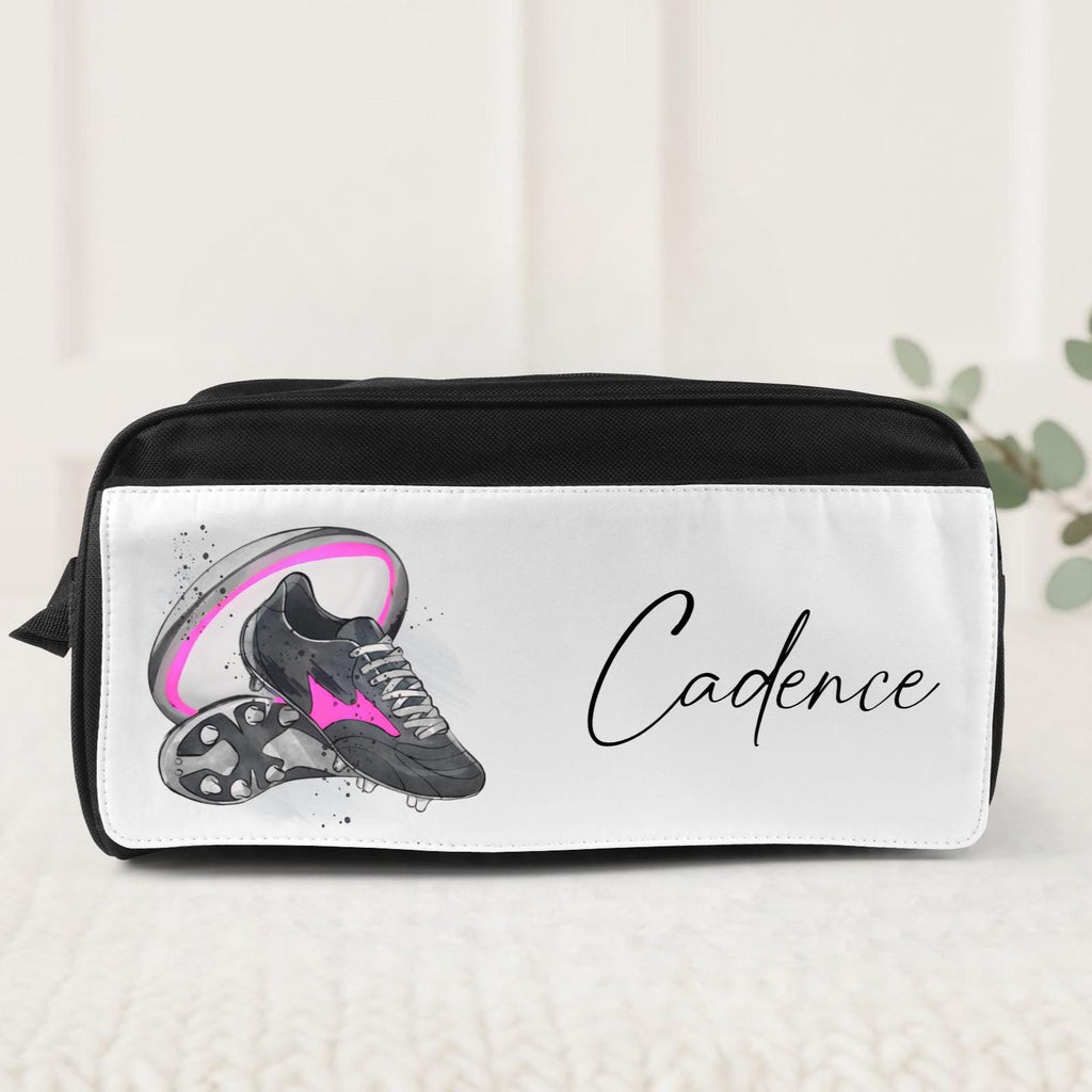 Rugby boot bag, Personalised Rugby Boot Bag, Rugby boot storage, Gift for Rugby player, personalised rugby gift