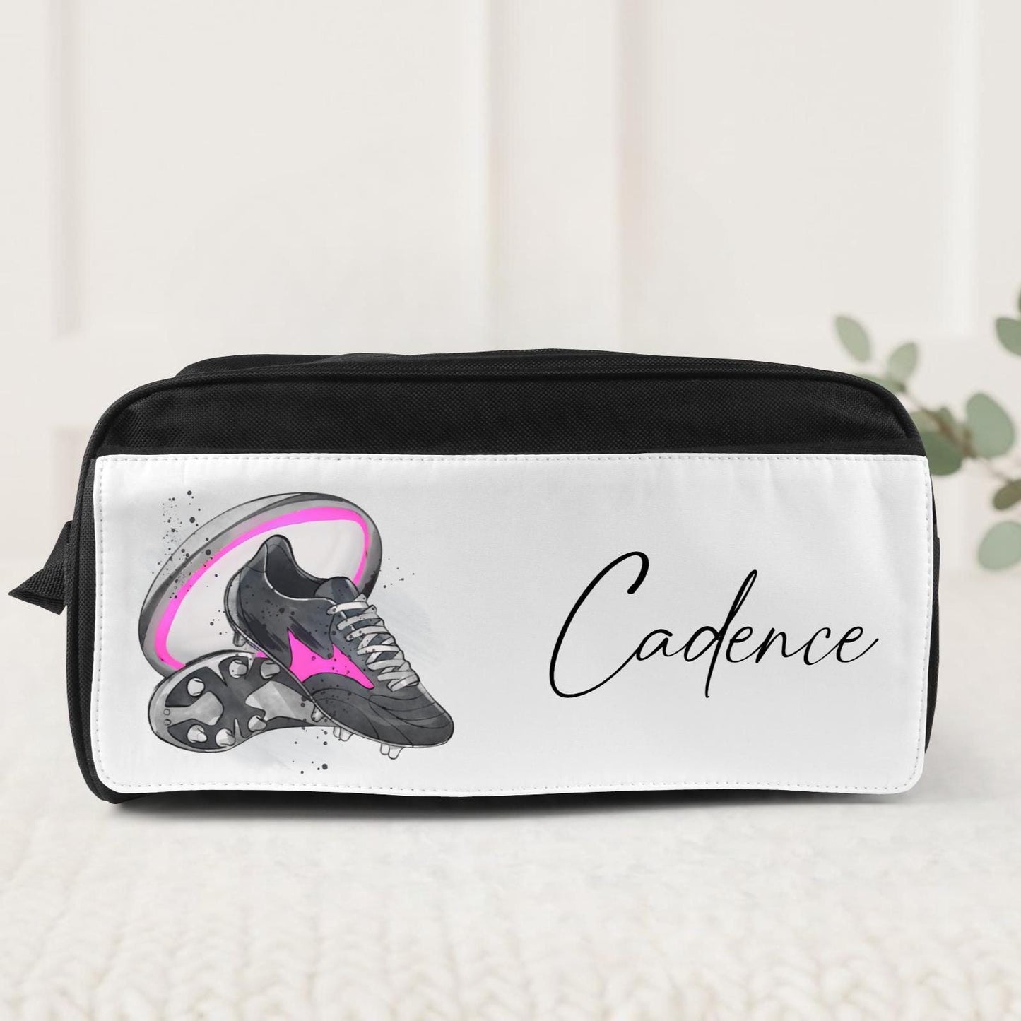 Rugby boot bag, Personalised Rugby Boot Bag, Rugby boot storage, Gift for Rugby player, personalised rugby gift