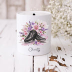 Personalised tap shoes moneybox, gift for tap dancer, dance gifts, dancers savings pot - 3 styles available
