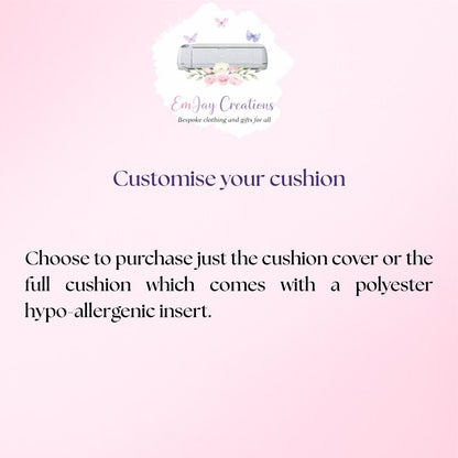 Personalised pencil drawn hedgehog cushion, pencil sketch hedgehog, hedgehog cushion