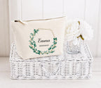Eucalyptus Personalised Bridal Party Makeup Bag