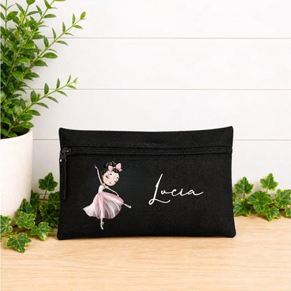 Personalised ballerina pencil case, child's pencil case, ballerina pencil case, personalised pencil case