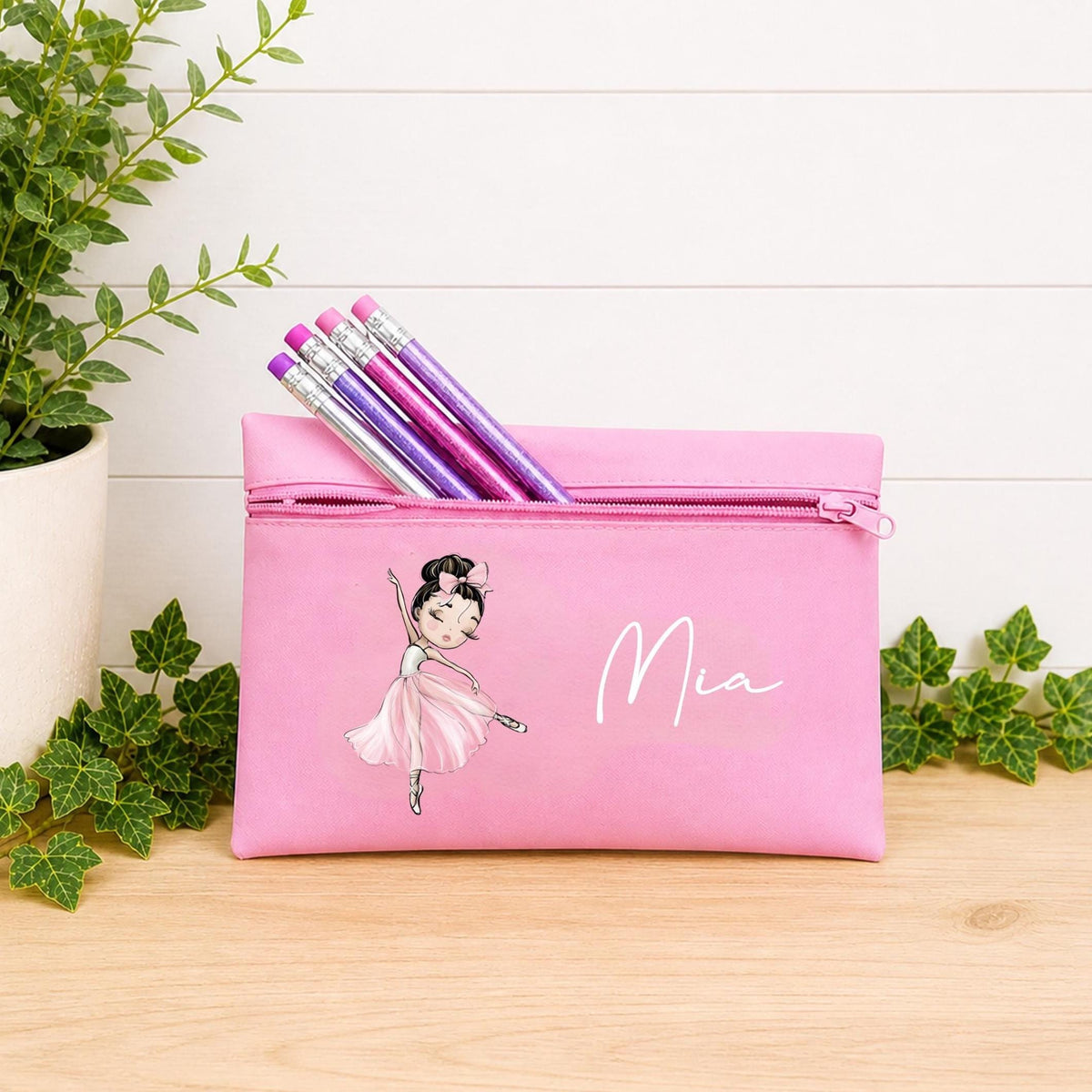 Personalised ballerina pencil case