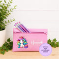 Personalised unicorn pencil case
