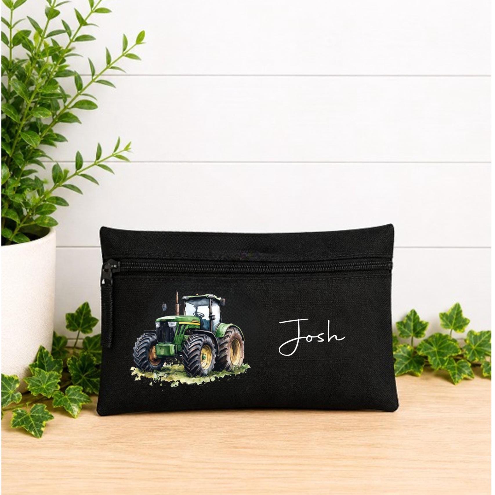 Personalised Tractor Pencil Case: personalised boy's pencil case Farmyard Theme back to school kit