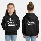 Personalised Born to Dance Ballet Hoodie, Dance Gift for Girls