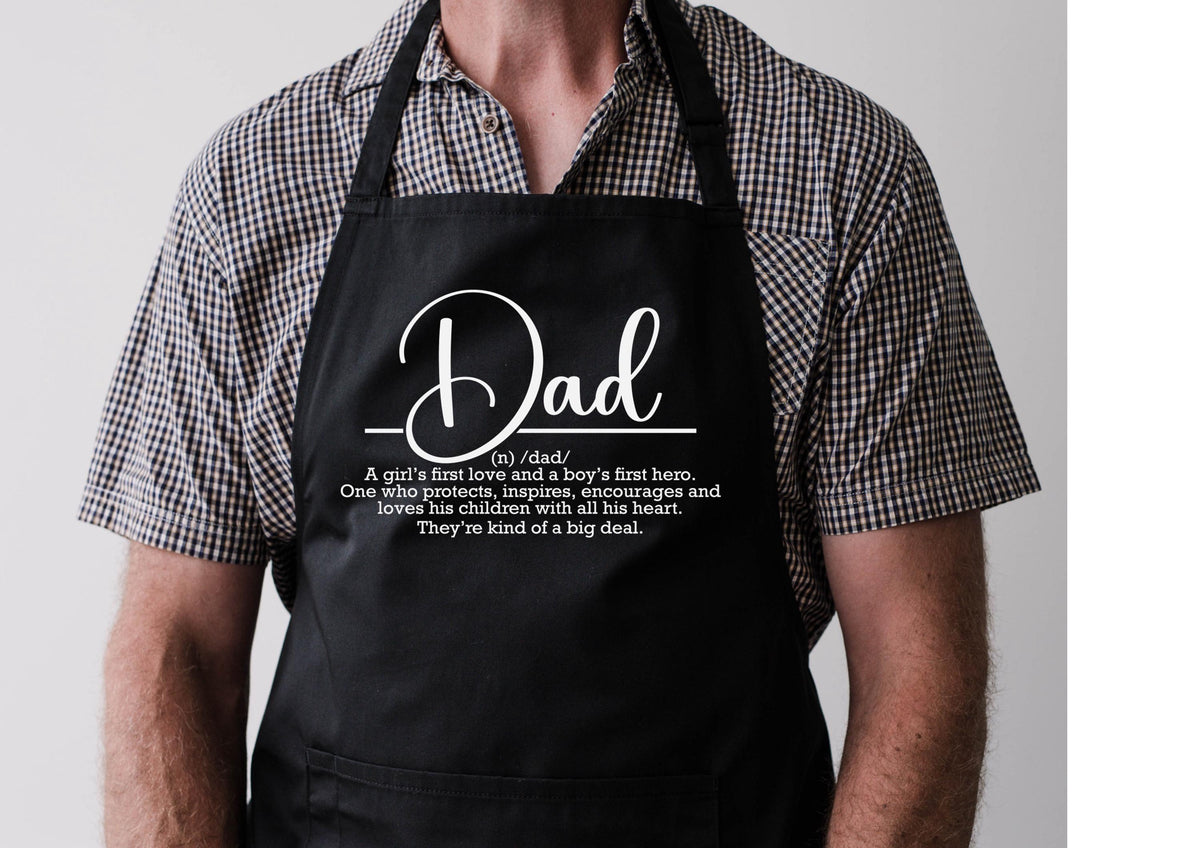 Dad Definitions Apron, Father's Day gift, BBQ apron, aprons for him