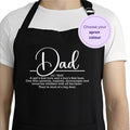 Dad Definitions Apron, Father's Day gift, BBQ apron, aprons for him