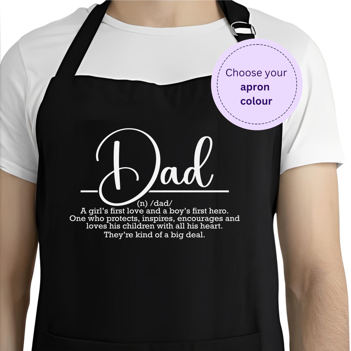 Dad Definitions Apron, Father's Day gift, BBQ apron, aprons for him